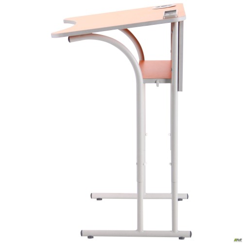 Парта шкільна одномісна регульована 3-6 ростова група, L,стiльниця бук AMF