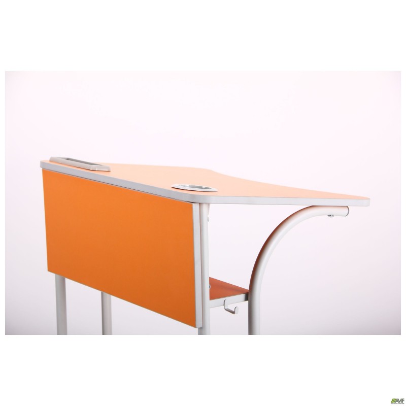 Парта шкільна одномісна регульована 3-6 ростова група, L,стiльниця бук AMF