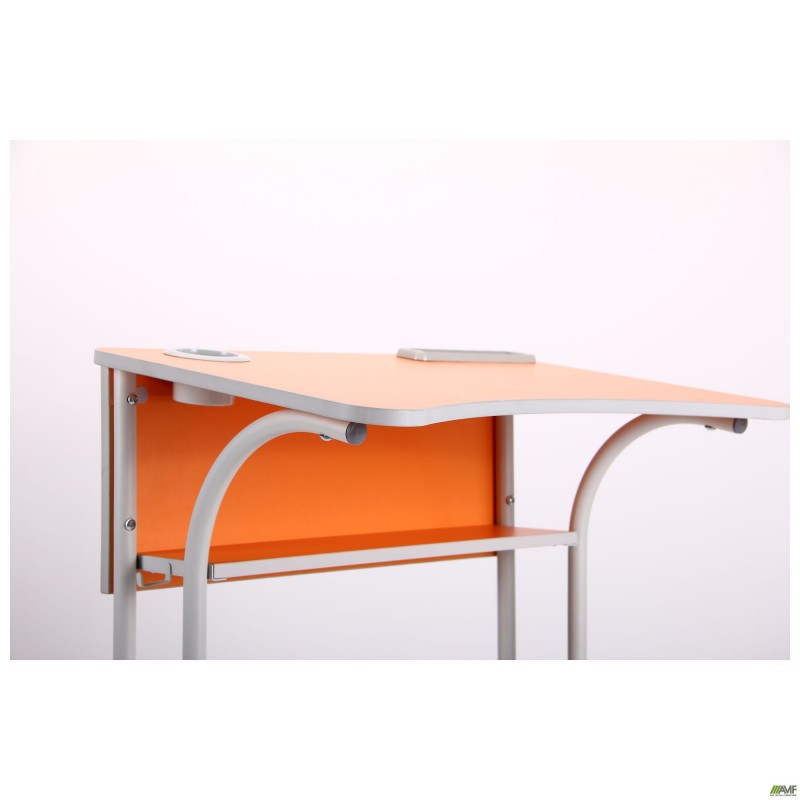 Парта шкільна одномісна регульована 3-6 ростова група, L,стiльниця бук AMF