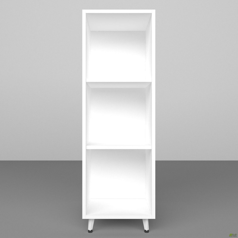 Пенал книжковий двосторонній Delta DL-621 (384х620х1185мм) Білий базовий / Опора білий беж AMF