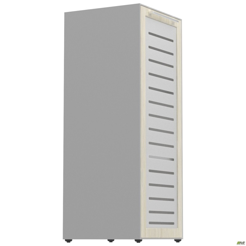 Пенал книжковий Онікс 450х400х1090 Дуб ценамон, скло AMF