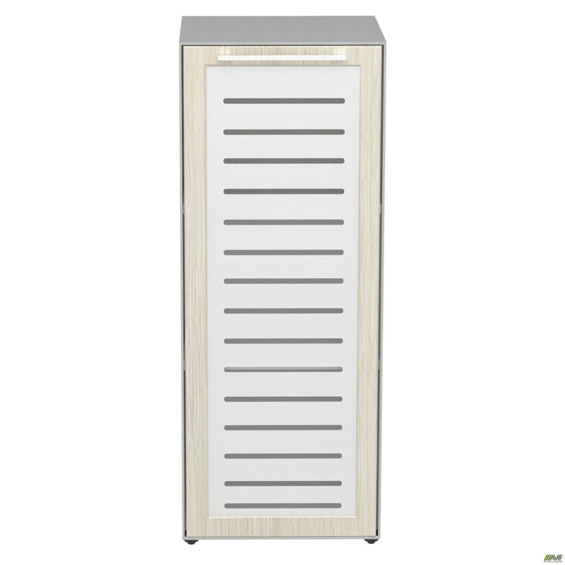 Пенал книжковий Онікс 450х400х1090 Дуб ценамон, скло AMF