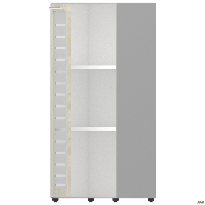 Пенал книжковий Онікс 450х400х1090 Дуб ценамон, скло AMF