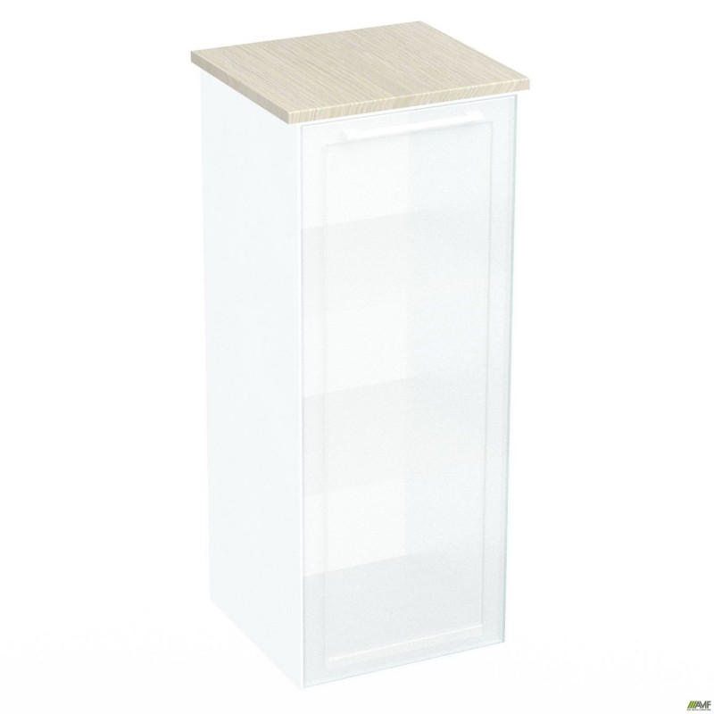 Пенал книжковий Онікс 450х400х1090 Дуб ценамон, скло AMF