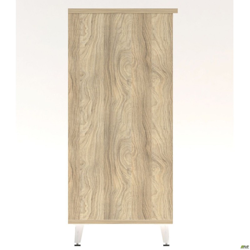 Пенал книжковий відкритий Delta DL-604 (434х420х909мм) Блеквуд Ячмінний / Опора білий беж AMF