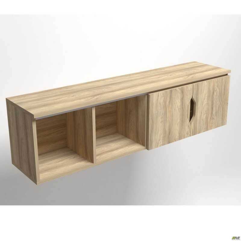 Полиця навісна Delta DL-534 (1418х330х384мм) Блеквуд Ячмінний AMF