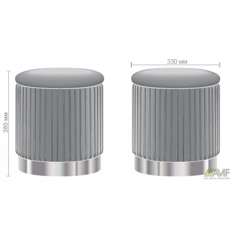 Пуф Little Monte Grey / Golden Chrom AMF Пуф Little Monte Grey / Golden Chrom AMF