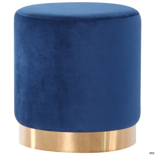 Пуф Madrid Blue / Golden Chrom AMF