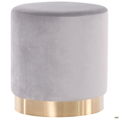 Пуф Madrid Grey / Golden Chrom AMF