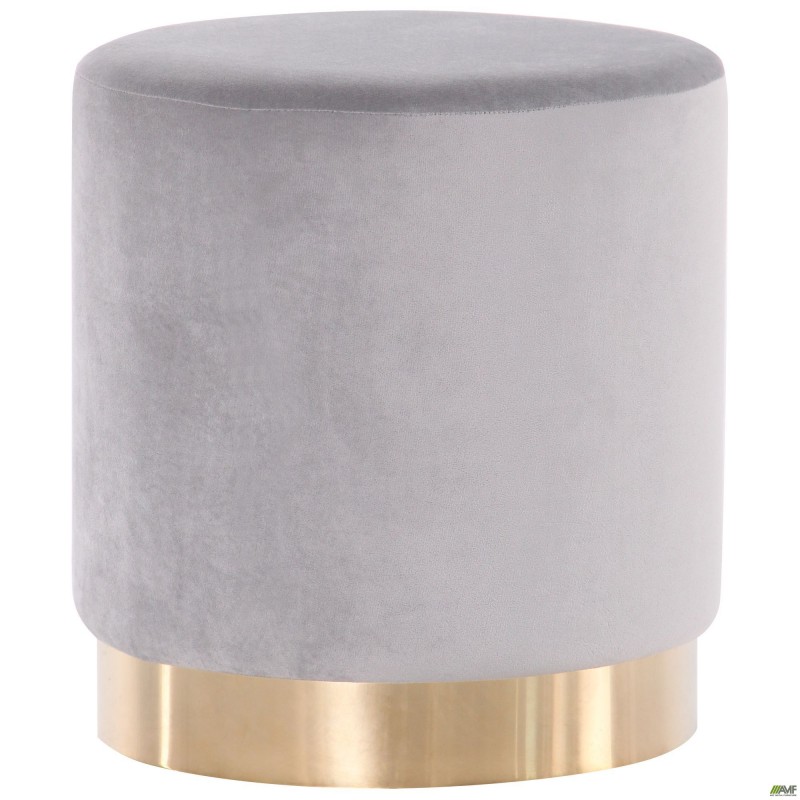 Пуф Madrid Grey / Golden Chrom AMF