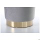 Пуф Madrid Grey / Golden Chrom AMF
