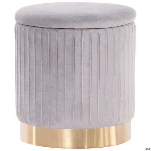 Пуф Monte Grey / Golden Chrom AMF