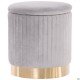Пуф Monte Grey / Golden Chrom AMF