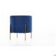 Пуф Mylene Blue / Golden Chrom AMF Пуф Mylene Blue / Golden Chrom AMF
