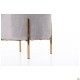 Пуф Mylene Grey / Golden Chrom AMF