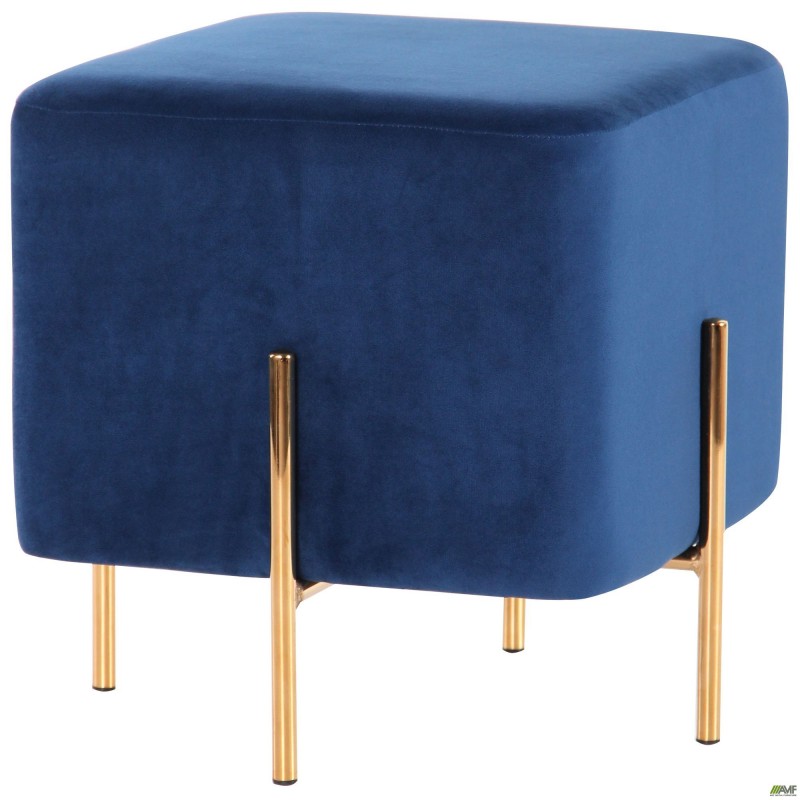Пуф Ritz Blue / Golden Chrom AMF