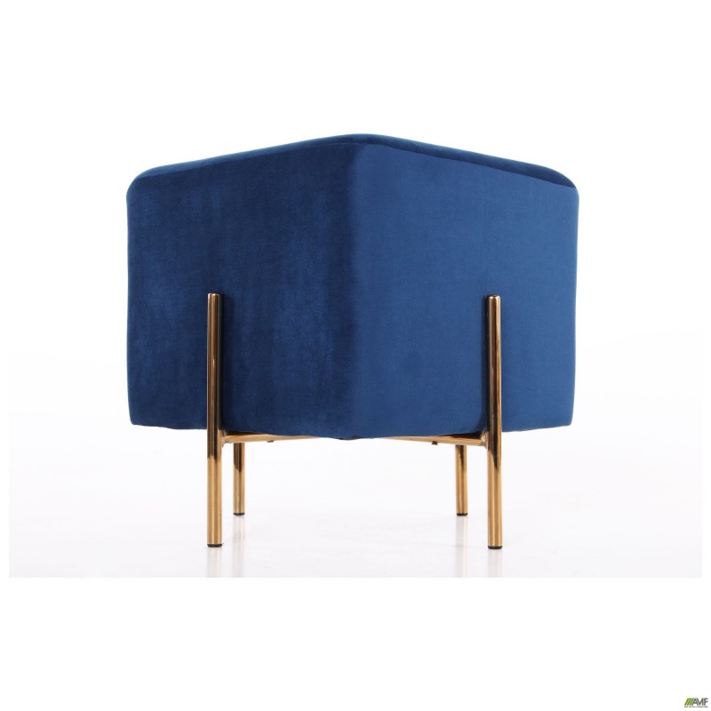 Пуф Ritz Blue / Golden Chrom AMF
