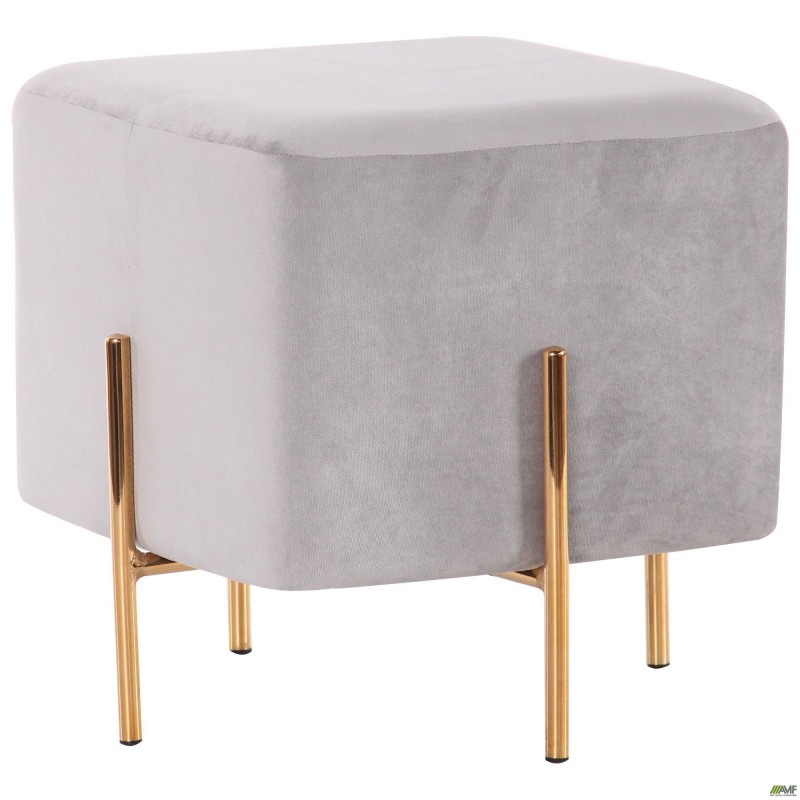 Пуф Ritz Grey / Golden Chrom AMF
