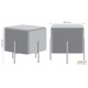 Пуф Ritz Grey / Golden Chrom AMF