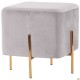 Пуф Ritz Grey / Golden Chrom AMF