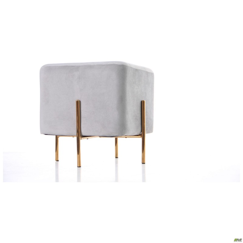 Пуф Ritz Grey / Golden Chrom AMF