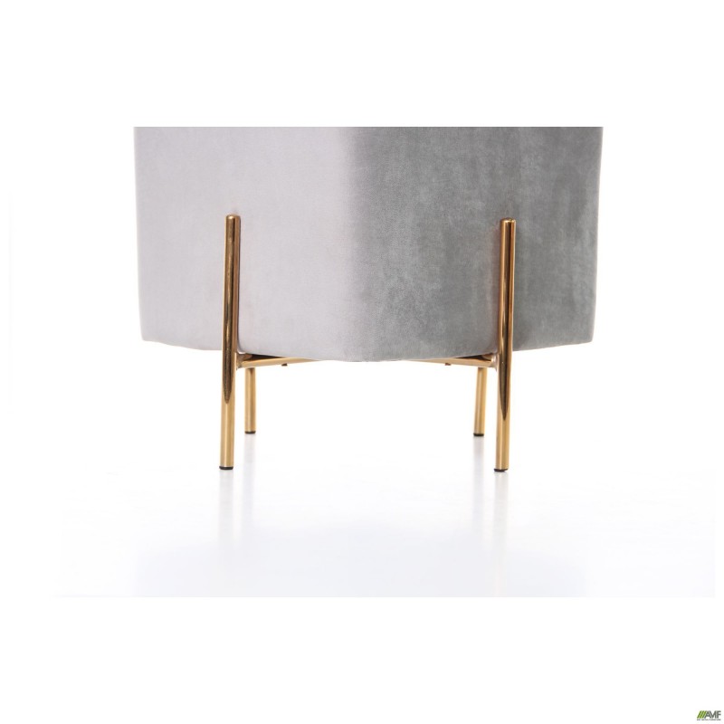 Пуф Ritz Grey / Golden Chrom AMF