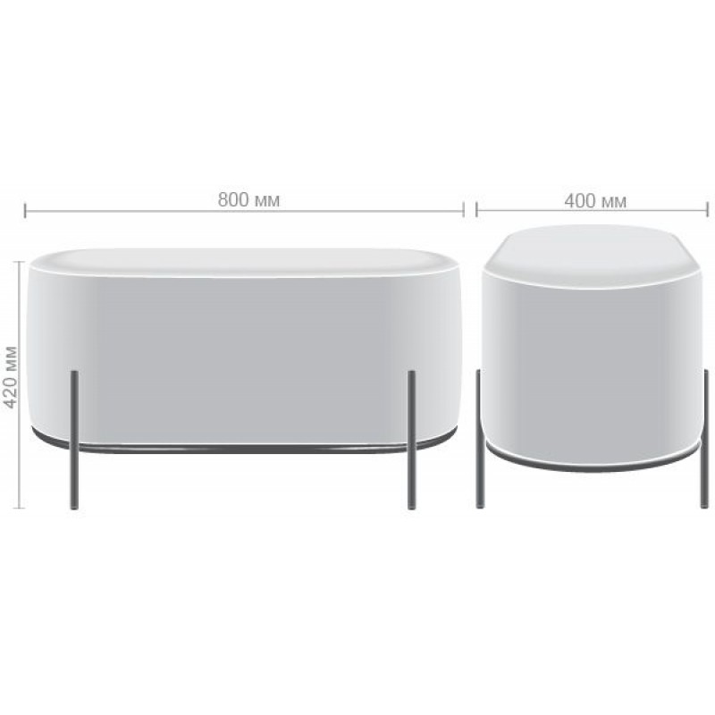 Пуф Soft Grey AMF
