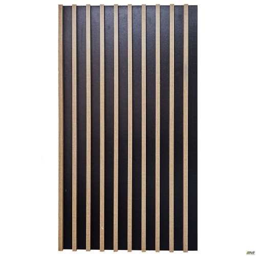 Рейкова стіна Welcome(810х42х980Н) чорний, Дуб Сонома AMF