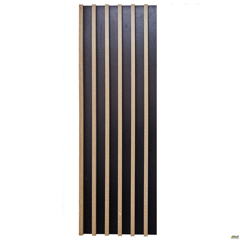 Рейкова стіна Welcome (550х42х980Н) чорний, Дуб Сонома AMF