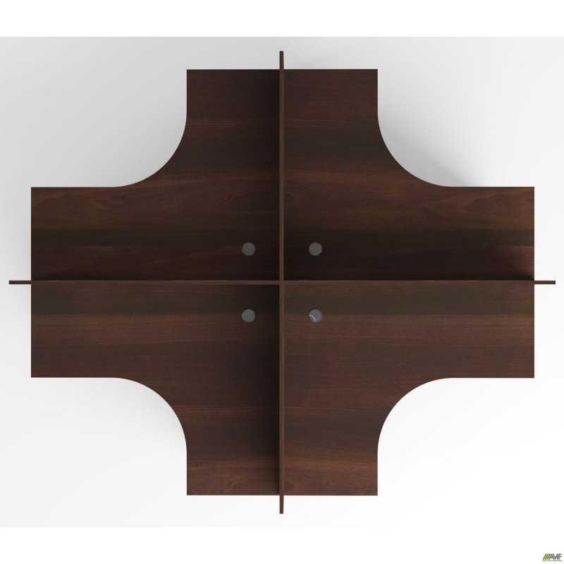 Робоча станція на 4 чол. МГ-341 (2418х2048х750мм) горіх темний AMF