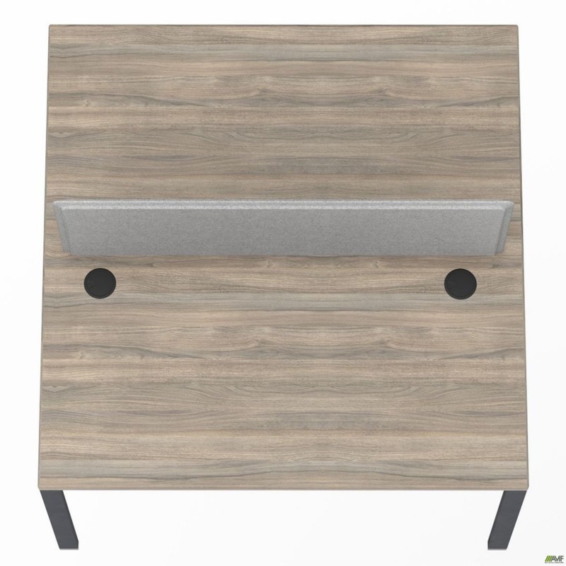 Робоча станція з Перегородкою SIG-153 (1187х1200х750) Чорний граф/В'яз Ліберті/Сірий AMF