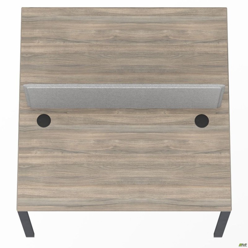 Робоча станція з Перегородкою SIG-154 (1387х1200х750) Чорний граф/В'яз Ліберті/Сірий AMF