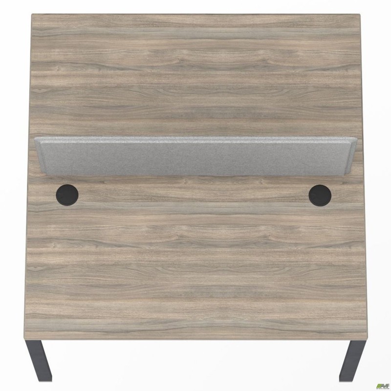 Робоча станція з Перегородкою SIG-155 (1587х1200х750) Чорний граф/В'яз Ліберті/Сірий AMF