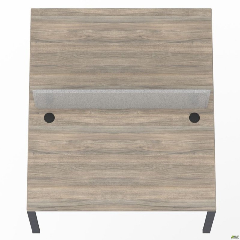 Робоча станція з Перегородкою SIG-163 (1187х1600х750) Чорний граф/В'яз Ліберті/Сірий AMF