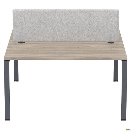 Робоча станція з Перегородкою SIG-164 (1387х1600х750) Чорний граф/В'яз Ліберті/Сірий AMF