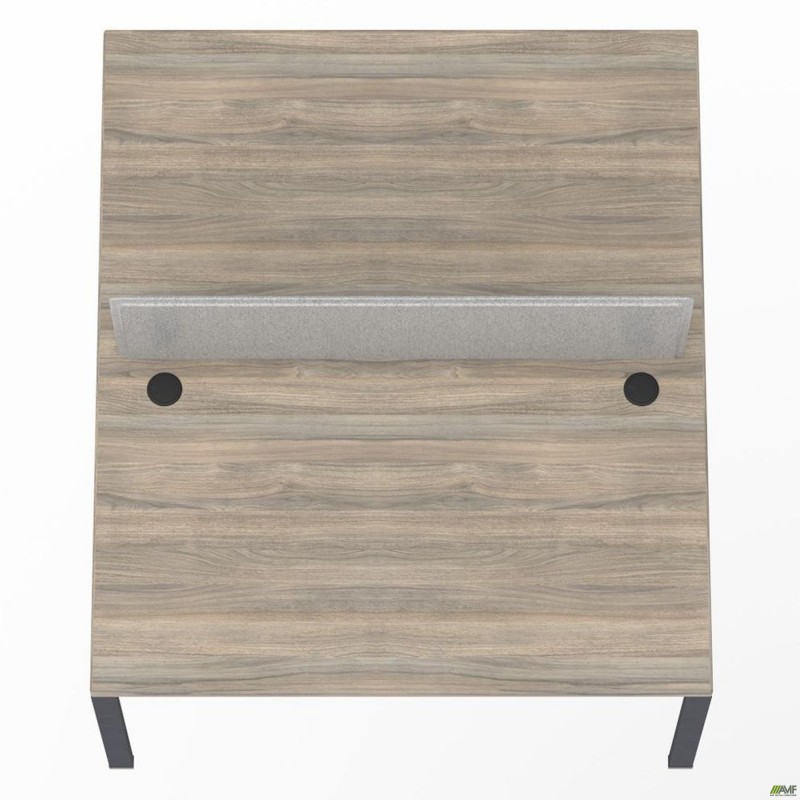 Робоча станція з Перегородкою SIG-164 (1387х1600х750) Чорний граф/В'яз Ліберті/Сірий AMF