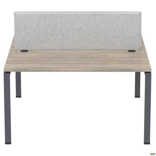 Робоча станція з Перегородкою SIG-165 (1587х1600х750) Чорний граф/В'яз Ліберті/Сірий AMF