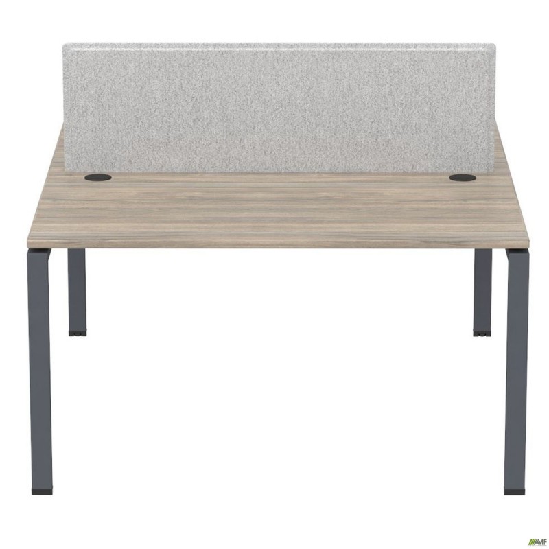 Робоча станція з Перегородкою SIG-165 (1587х1600х750) Чорний граф/В'яз Ліберті/Сірий AMF