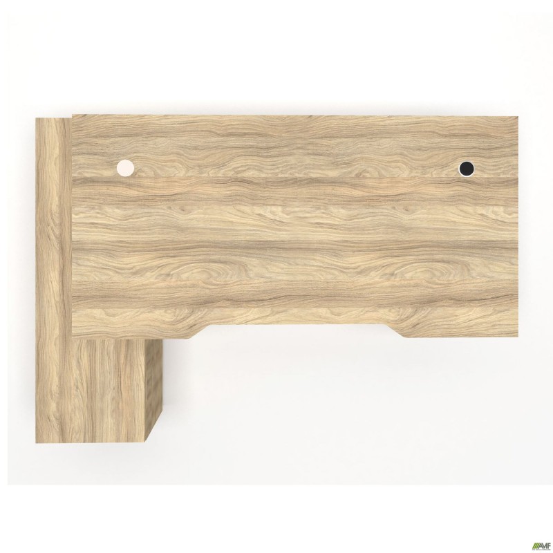 Робоче місце Delta DL-100L (1790х1200х750мм) Блеквуд Ячмінний / Каркас білий / Опора білий беж AMF