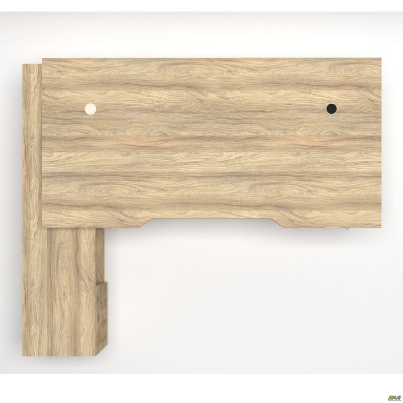 Робоче місце Delta DL-101L (1990х1600х750мм) Блеквуд Ячмінний / Каркас білий / Опора білий беж AMF