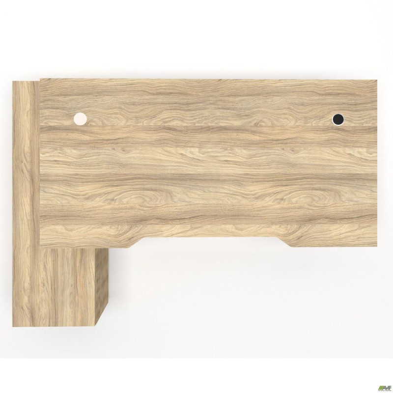 Робоче місце + USB Delta DL-100L (1790х1200х750мм) Блеквуд Ячмінний / Каркас білий / Опора білий беж AMF