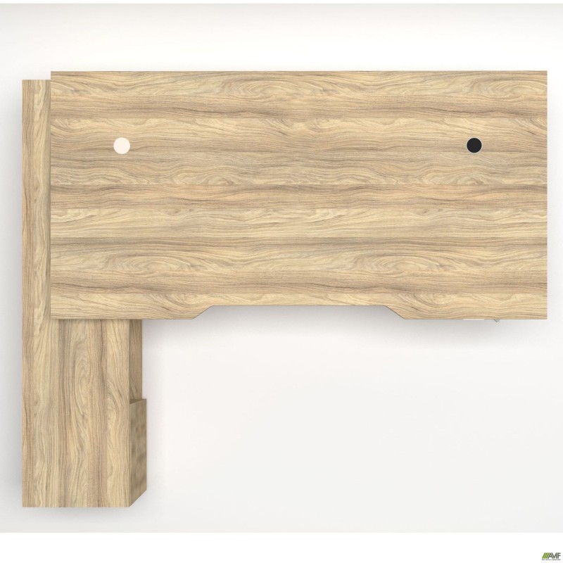 Робоче місце + USB Delta DL-101L (1990х1600х750мм) Блеквуд Ячмінний / Каркас білий / Опора білий беж AMF