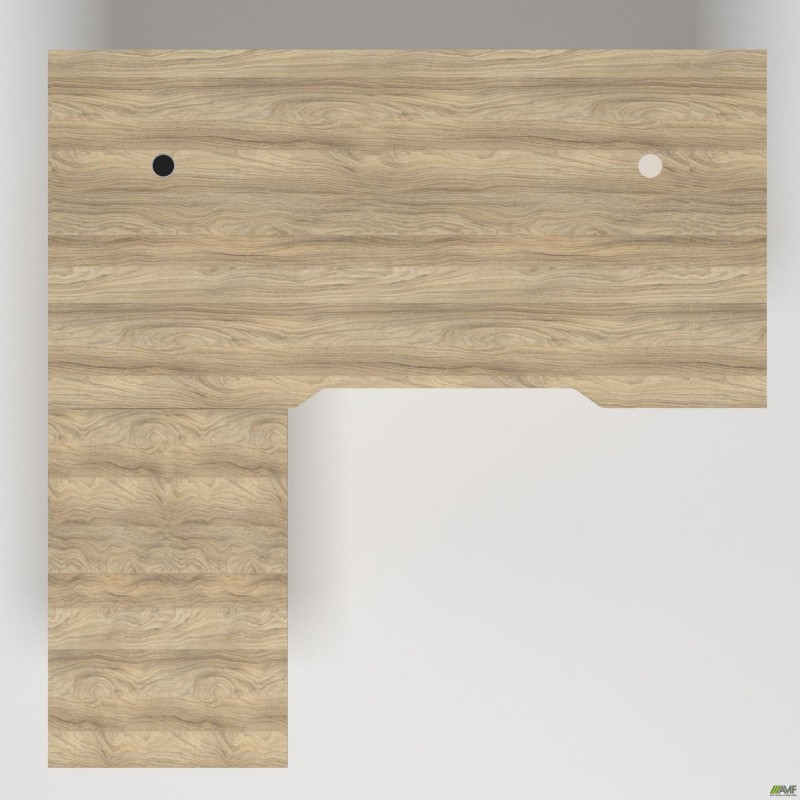 Робоче місце + USB Delta DL-103 (1790х1800х750мм) Блеквуд Ячмінний / Каркас білий AMF