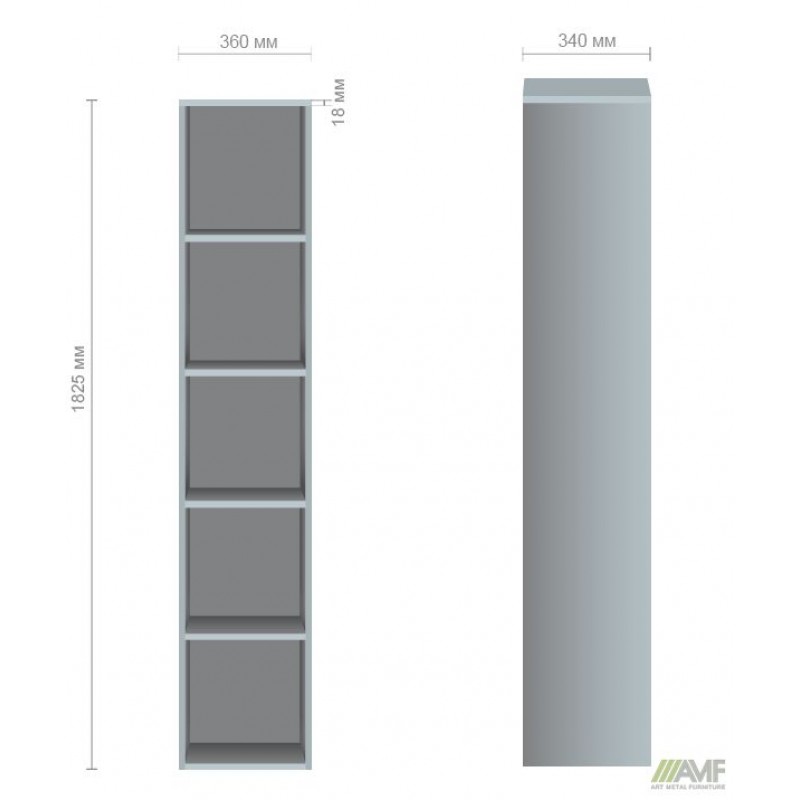 Секція меблева SL-604 (360х340х1825мм) в'яз Ліберті AMF