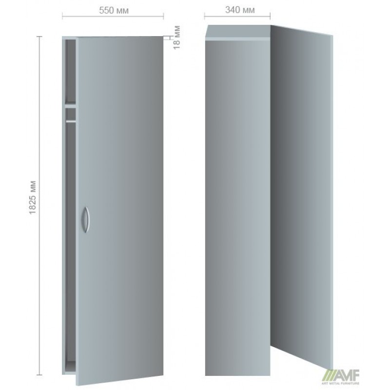 Шафа-гардероб SL-901 (550х340х1825мм) в'яз Ліберті AMF