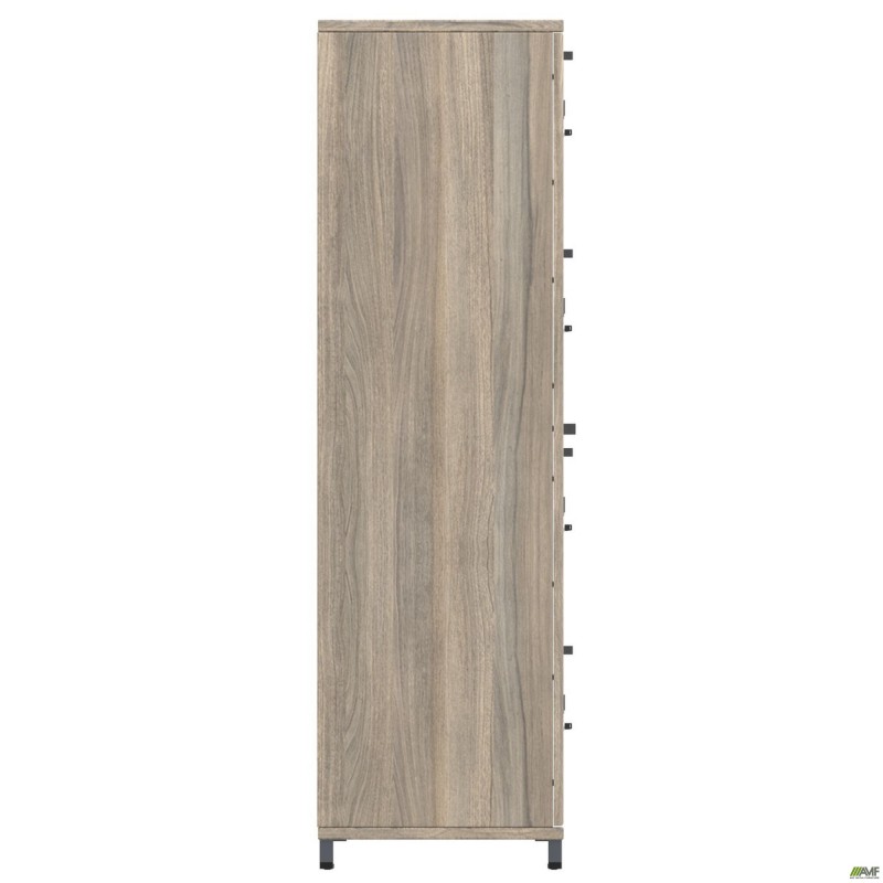 Шафа Locker SIG-605 (1450х550х1900мм) Чорний графіт/В'яз Ліберті Димчастий/Білий AMF