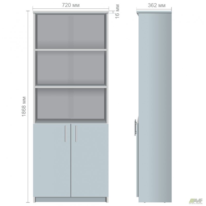 Шафа для документів ОМ-601 (720х362х1868Н) Дуб Сонома AMF