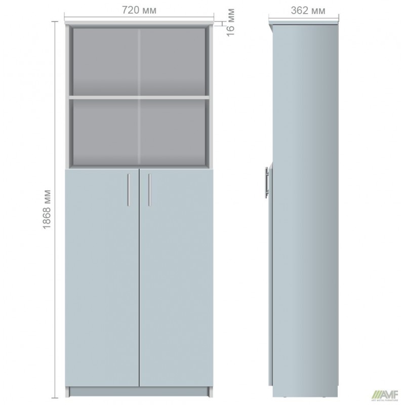 Шафа для документів ОМ-602 (720х362х1868Н) Дуб Сонома AMF