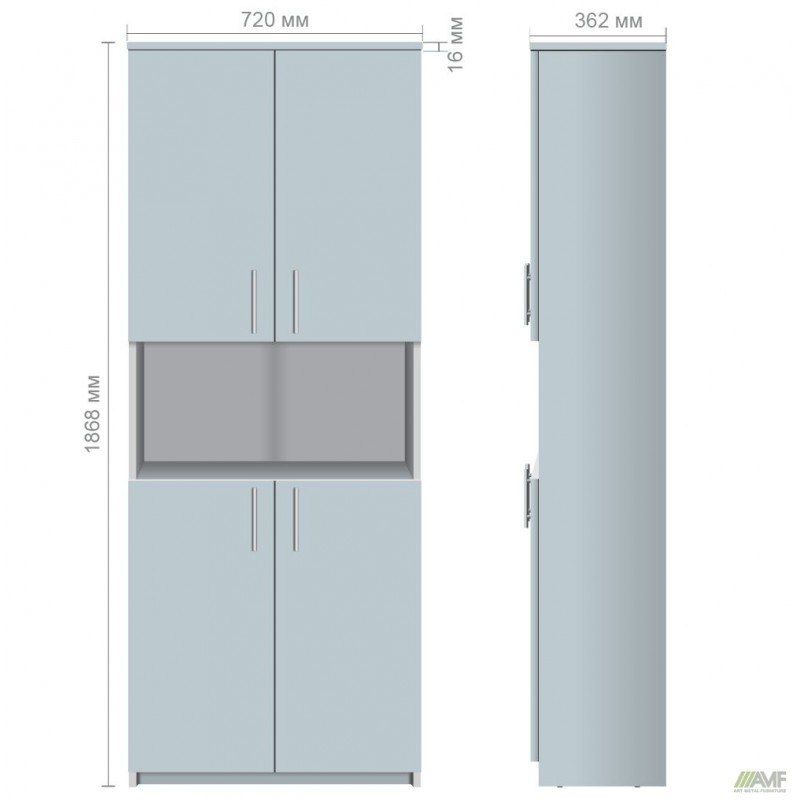 Шафа для документів ОМ-603 (720х362х1868Н) Дуб Сонома AMF