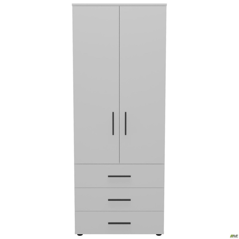 Шафа гардеробна City 2-х дверна 3 шухляди (760х500х1930Н) Білий AMF